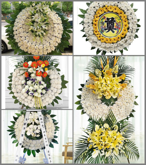 湖北咸宁市赤壁市官塘驿镇张司边村花圈速递